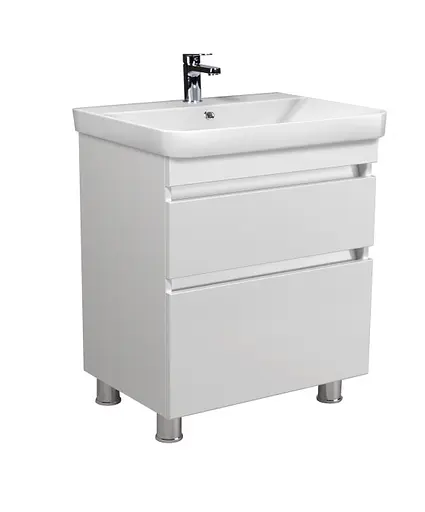 Тумба Мойдодир MoonShine 70 з умивальником Vivace 70 підлогова Білий - фото 2