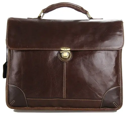 Сумка кожаная мужская Vintage 38х31х9 см sum0012454 - фото 5