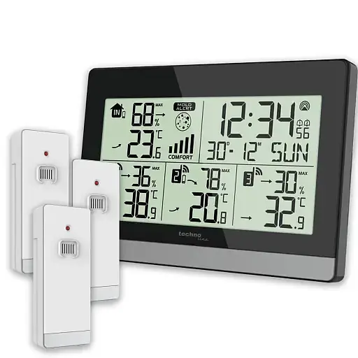 Термогигрометр Technoline WS7065 Black/Silver (WS7065) - фото 3