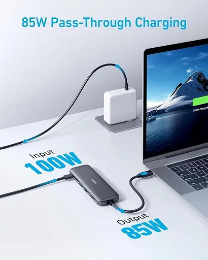 Мультипортовый адаптер - хаб - порт репликатор Anker 332 Usb-C Hub 5-in-1 (A8355011) - фото 5