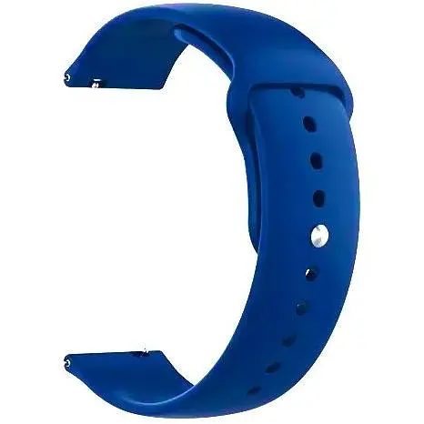 Ремінець Silicone 22 mm Watch Gear S3/Watch 46 mm/Xiaomi Amazfit Синій Ultra - фото 1