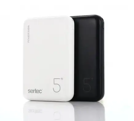 Зовнішній акумулятор Powerbank Sertec ST-2060 5000 mAh (Чорний) - фото 4