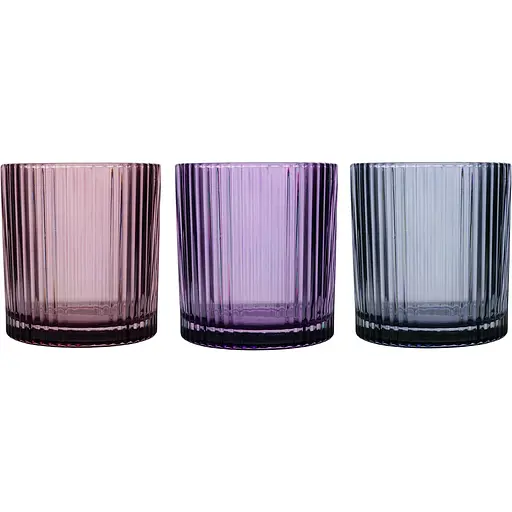 Склянка низька Ecomo Party 340 мл в асортименті (CYL-0340-LIN)