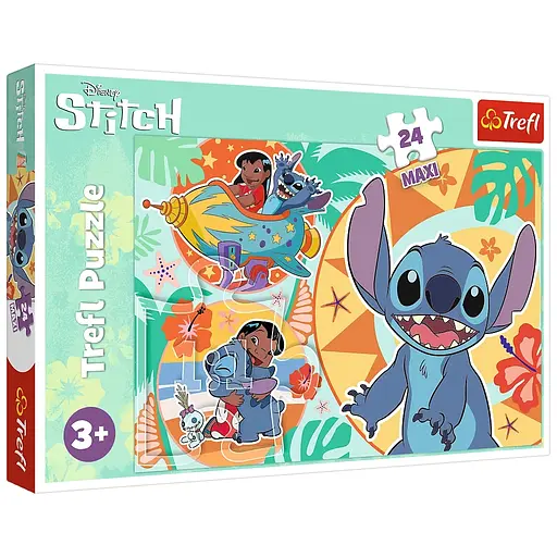 Пазл Trefl Maxi Lilo&Stitch Щасливий день 24 елемента (5900511143652) - фото 2