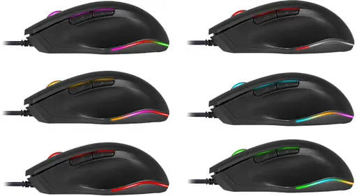 Миша Defender Wolverine GM-700L RGB, 7 кнопок, 12800 dpi (52700) - фото 8