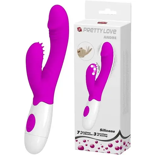 Вібратор Pretty Love Andre 20 см фіолетовий