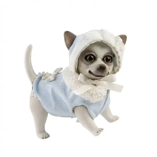 Лялька Munecas De Cuna Цуценя Чихуахуа у блакитному 22 см (B22200)