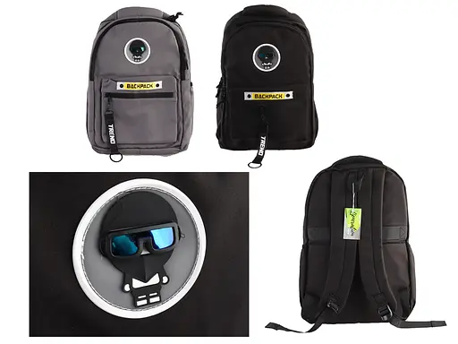 Рюкзак підлітковий, 3 блискавки, потайний карман, із пеналом, сумка, 9066 - фото 2