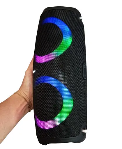 Портативная колонка Xterem2 Bluetooth переносной динамик Блютуз Большая 28 см IPX5 Черная - фото 2