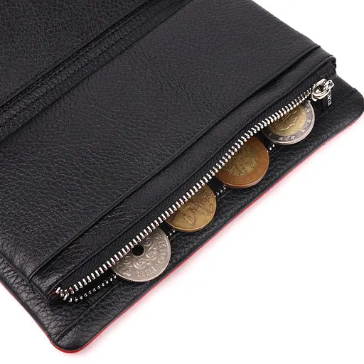 Женское кожаное портмоне KARYA 9.5х18.5х2 см acs0024047 - фото 6