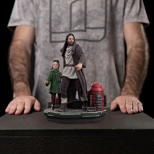Статуэтка Star Wars Obi-Wan and Young Leia - Deluxe Размер 1/10 (Звездные войны) 20,4 см - фото 10