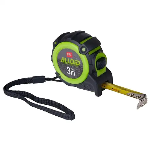 Рулетка з автостопом Alloid Pro 3 м / 16 мм (MT-740316) - фото 1
