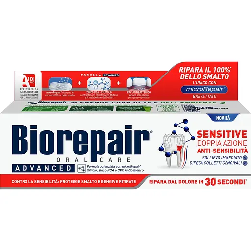 Уцінка. Зубна паста Biorepair Advanced Sensitive 75 мл
