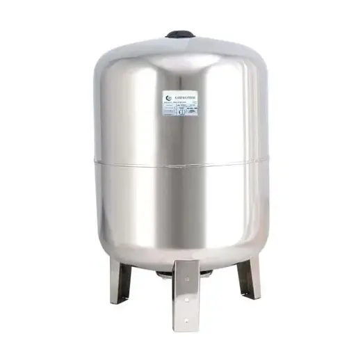 Гідроакумулятор вертикальний Gidroteh нержавіюча сталь 80 л 30412 - фото 1