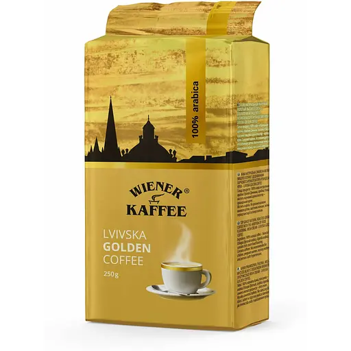 Кава "Віденська кава" Львівська мелена Golden 250 г - фото 1
