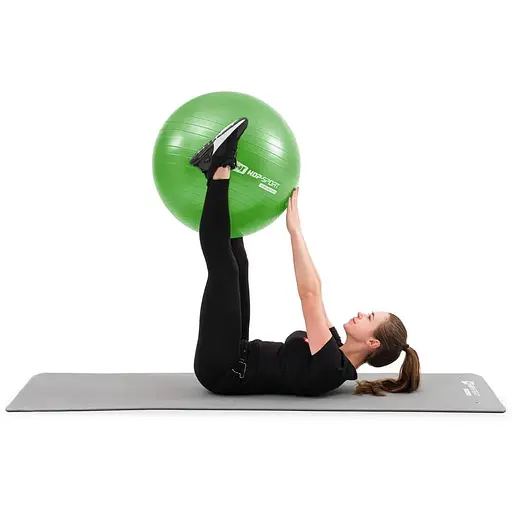 Фитбол Hop-Sport 85см зеленый + насос 2020 - фото 6