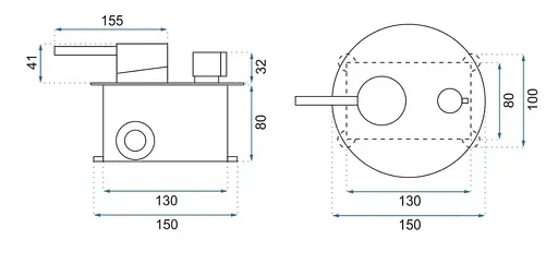 Смеситель для ванны Rea Lungo + Box скрытого монтажа brushed gold REA-B7503 Золотой - фото 7