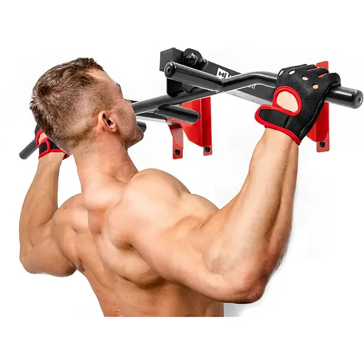 Турнік універсальний на стіну та стелю Hop-Sport HS-1006K з рукавичками - фото 6