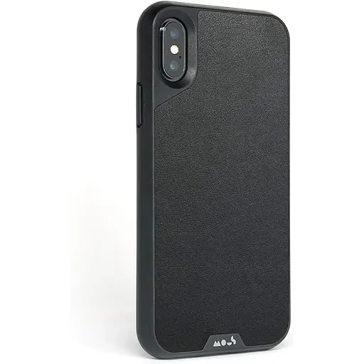 Оригинальный кожаный противоударный чехол Mous для Apple iPhone XS Max MOUS Limitless Leather Case Black - фото 2