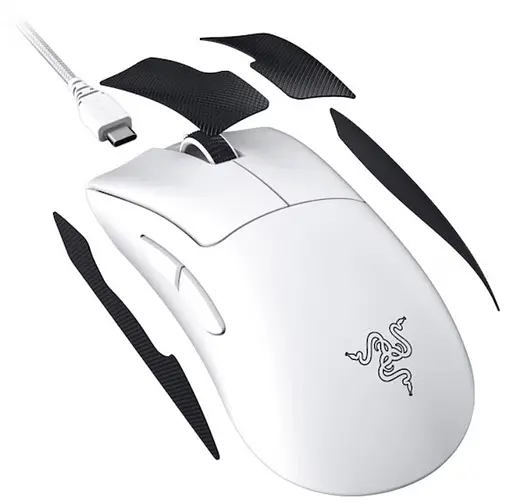 Мышь компьютерная Razer DeathAdder V3 Pro Wireless White (RZ01-04630200-R3G1) - фото 6