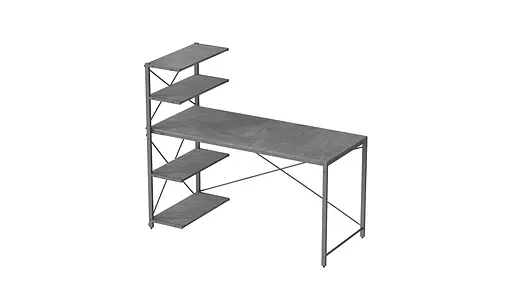 Компьютерный стол Ferrum-decor Джек 75x120x60 Серый ДСП Бетон (FRD-104399) - фото 4