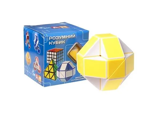 Змійка Рубіка Smart Cube біло-жовта (SCT405) - фото 3