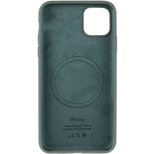 Чохол Epik Silicone Case Full Protective AA with MagSafe для Apple iPhone 11 Pro Max 6.5 Зелений/Pine green - фото 3