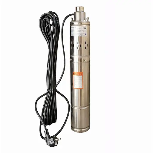 Насос свердловинний шнековий VOLKS pumpe 3,5 QGD 1-50-0,37кВт + кабель 15 м (14215) - фото 1