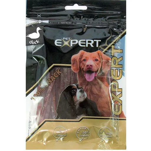 Ласощі для собак TatraPet Expert сушене качине м'ясо смужки 10х0.3 см 80 г 