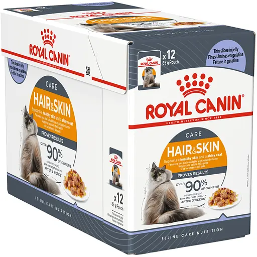 Влажный корм для кошек с чувствительной кожей и проблемной шерстью Royal Canin Intense Beauty кусочки в желе 1.02 кг (12 шт. х 85 г)