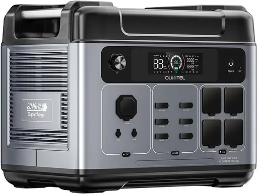 Портативна автономна зарядна станція Oukitel P2001E Plus 2400Вт 2048Вт/год LiFePO4 - фото 3