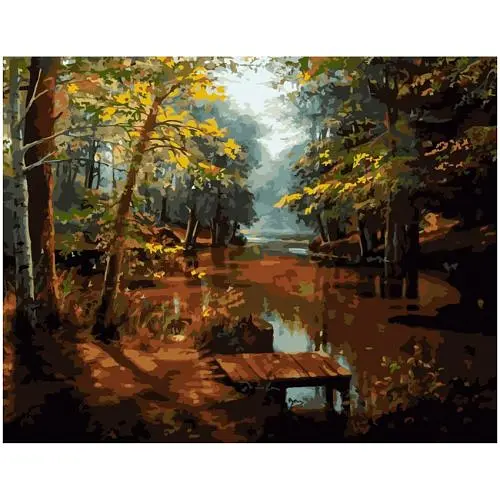 Картина по номерам "Берег реки" VA-0287 STRATEG (4823113821043) - фото 1