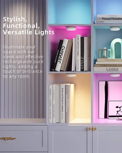 Светодиодный точечный светильник HiDure с дистанционным управлением и USB-баромной батареей S7 - фото 5