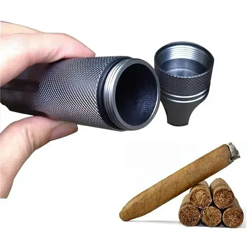 Тубус для зберігання речей Gymtop SPB-3 водонепроникний з аерокосмічного алюмінію сірий - фото 5