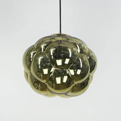 Подвес с фактурным стеклянным плафоном в золотом цвете | Line F | Арт. 0619/1 Gold - фото 5