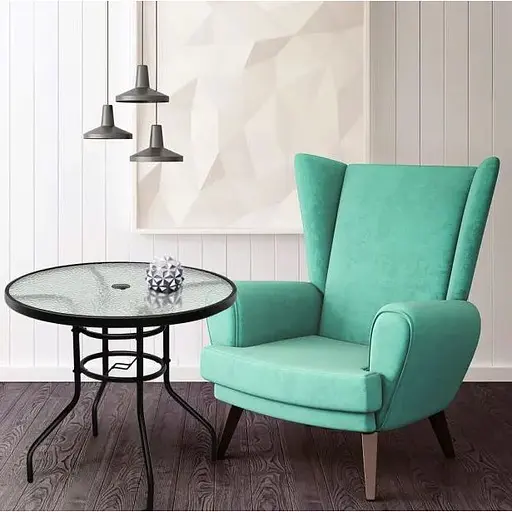 Садовий стіл Costway Acapulco з місцем для парасолі - фото 8