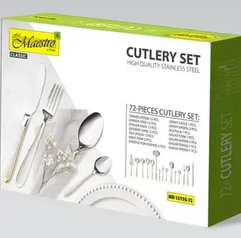 Набор столовых приборов Maestro MR-1515G-72, 72 предмета - фото 6
