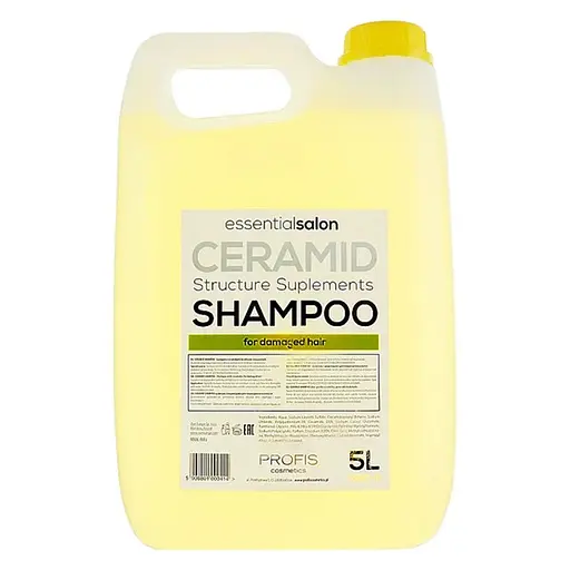 Шампунь для поврежденных волос Ceramid Profis 5000 мл Натуральная косметика с аминокислотами шелка - фото 1