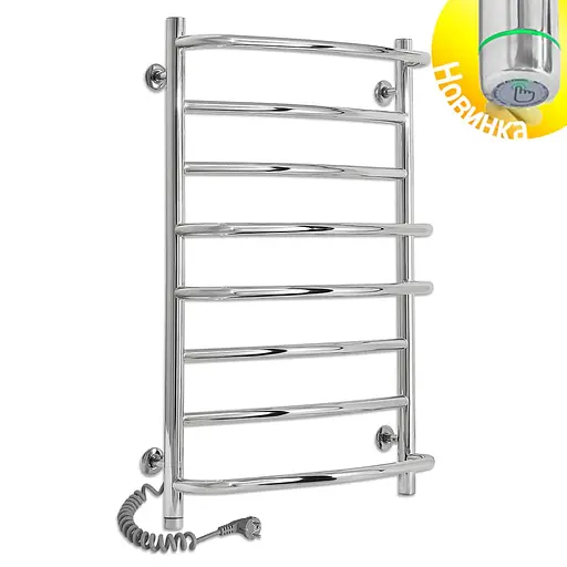 Электрический полотенцесушитель Laris Евромикс П8 500x800 Э сенсор S3 левый 73207682, Хром, Левое, Электронный - фото 2