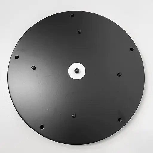 Круглое потолочное основание в черном цвете на 5 подвесов 40х2,5 см | Line F | Арт. BASE 5 BK - фото 1