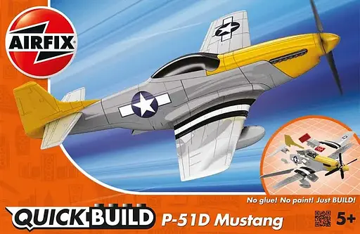 Конструктор Airfix літак Mustang P-51D Quickbuild багатобарвний J6016