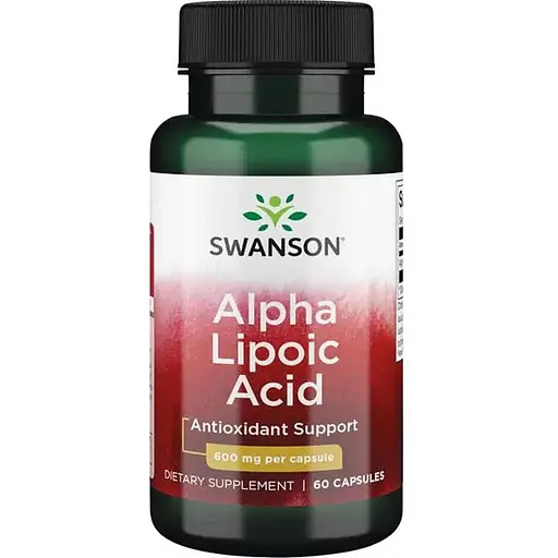 Естественная добавка Swanson Alpha Lipoic Acid 600 mg, 60 капсул - фото 1