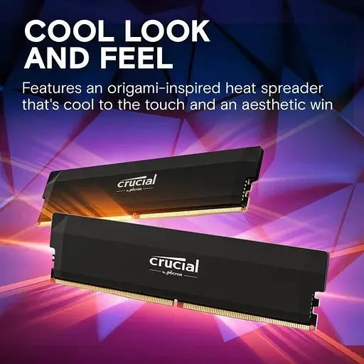 Память для настольных компьютеров Crucial 32 ГБ (2x16 ГБ) DDR5 6000 МГц Pro Overclocking (CP2K16G60C36U5B) - фото 5