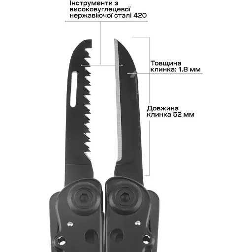 Мультитул Active Tactic II Tool Black - фото 3