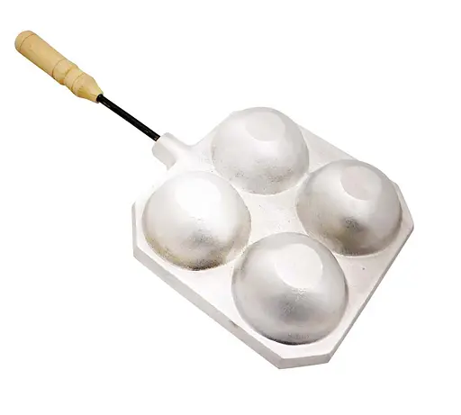 Форма для приготовления творожных, сырных шариков / пончиков (такоячница) на 4 шарика, Ласунка 81924 - фото 1