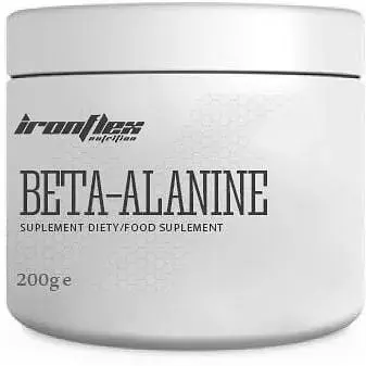 Бета-аланін IronFlex Beta-Alanine, 200 грам для підвищення витривалості - Полуниця