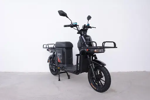 Електроскутер Вантажний з двома великими багажниками Crosser SUPER MAX 1200W | 60V30AH Li-Fe | USB зарядка Чорний - фото 2