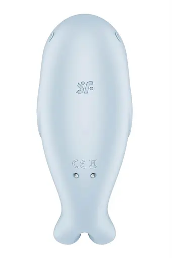 Вакуумний кліторальний стимулятор з вібрацією Satisfyer Seal You Soon блакитний - фото 5