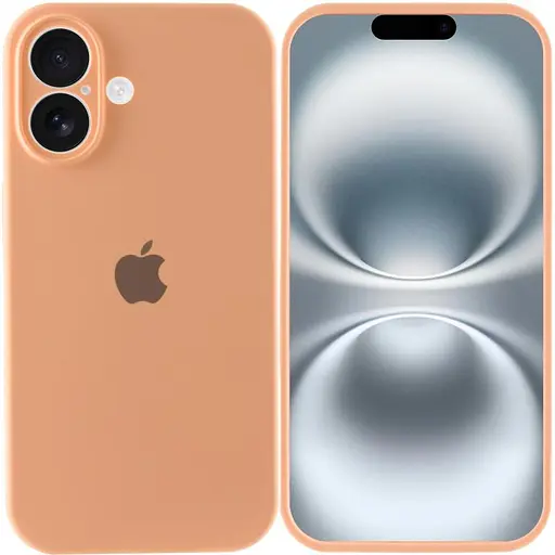 Чохол Epik Silicone Case Full Camera Protective AA для Apple iPhone 16 Plus 6.7 Помаранчевий/Cantaloupe - фото 2