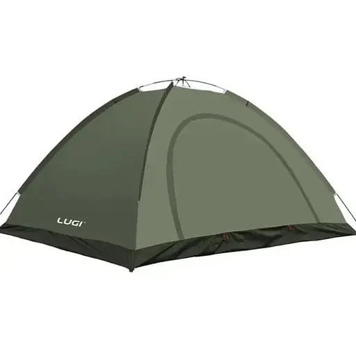 Палатка туристическая Lugi LU-025GR двухместная 200*150*120 см армейский зеленый